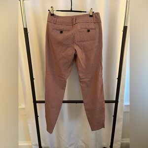 Herringbone slim fit stretch tailored dress pants